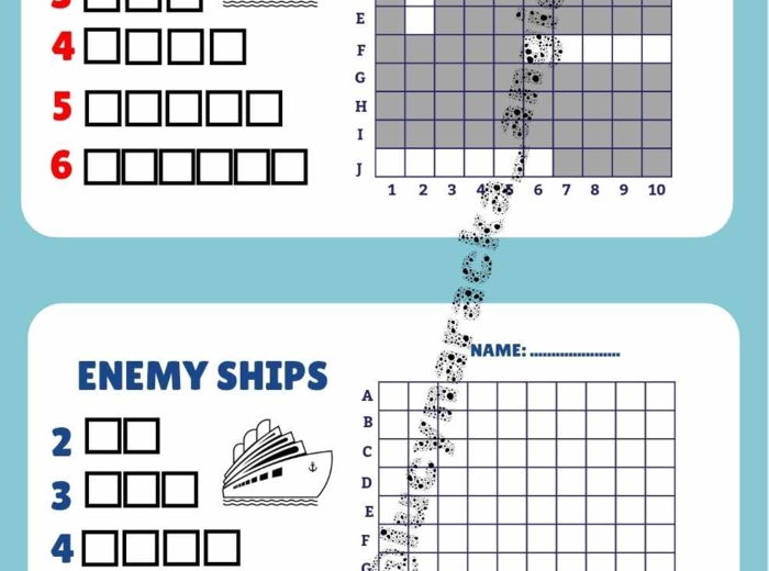 Statki - szablony jęz. angielski