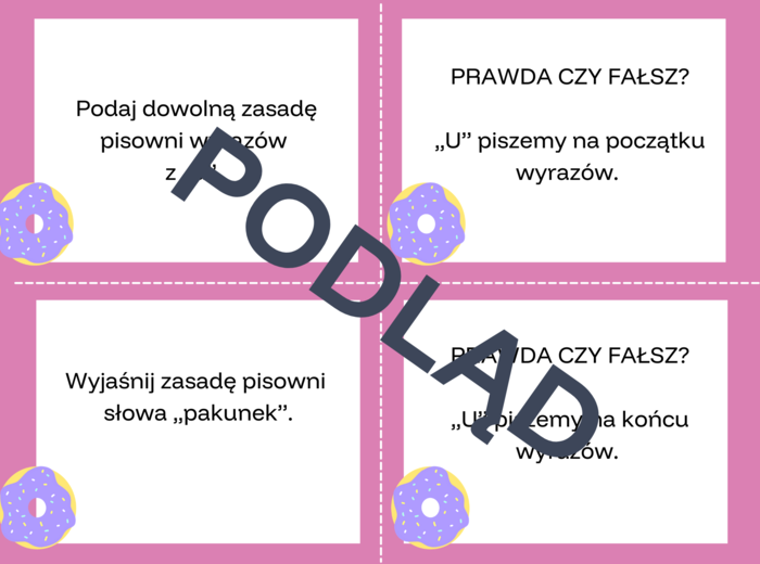 Planszowa gra ortograficzna