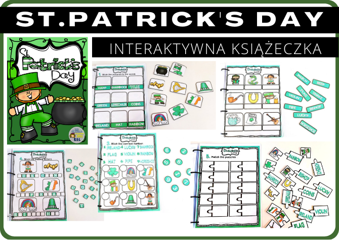 ST.PATRICK'S DAY - INTERAKTYWNA KSIĄŻECZKA - Dzień Świętego Patryka