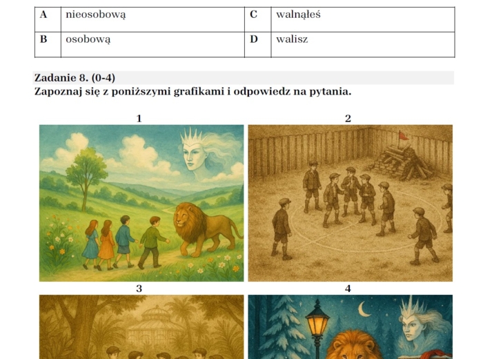 Arkusz egzaminacyjny "Chłopcy z Placu Broni"