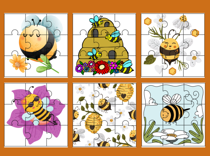 DZIEŃ PSZCZÓŁ – PUZZLE – 18 obrazków - Dzień Pszczoły