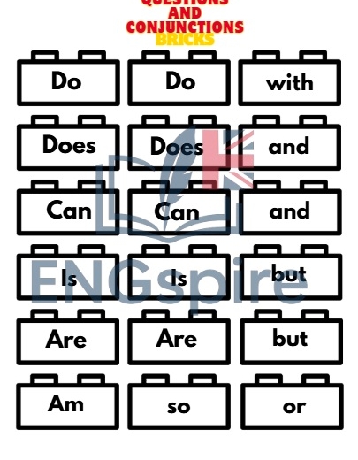 LEGO Grammar Fun – Present Simple, to be i can w formie gry