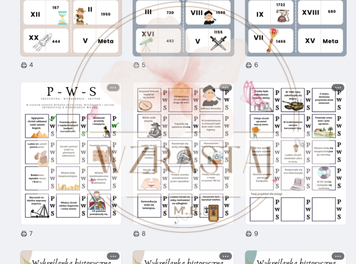 Zestaw 18 aktywności historia 4-5 sp