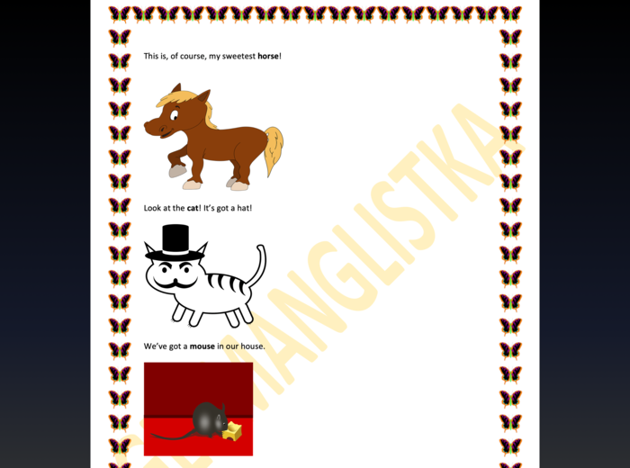 20 rymowanek ze zwierzętami - język angielski