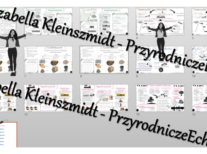 Zestaw 12 sketchnotek i kart pracy + 6 gratisowych linków do prezentacji multimedialnych niekomercyjnych wykonanych w genial.ly do indywidualnego pobrania i użycia do celów niekomercyjnych z przyrody do klasy 4 – dział VII „Poznajemy krajobraz najbliższe