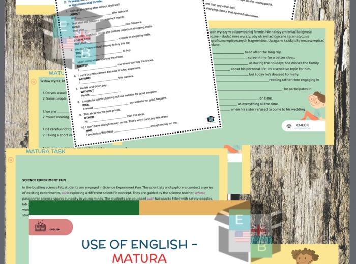 Matura podstawowa - zestaw gigant USE OF ENGLISH