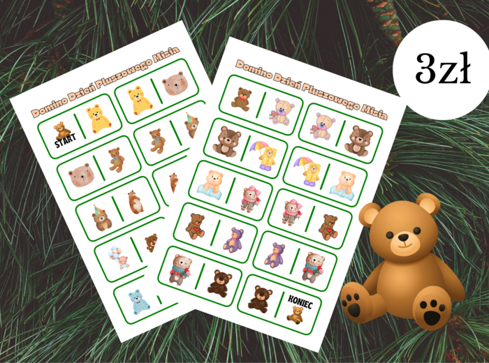 Domino na Dzień Pluszowego Misia