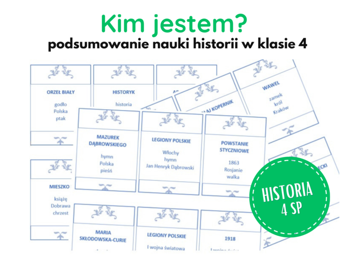Kim jestem? Podsumowanie nauki historii w klasie 4