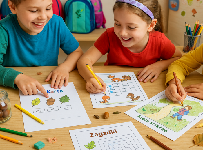 Karty pracy „Wędrówka przez las”