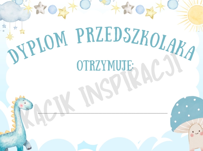 DYPLOMY NA DZIEN PRZEDSZKOLAKA 💜