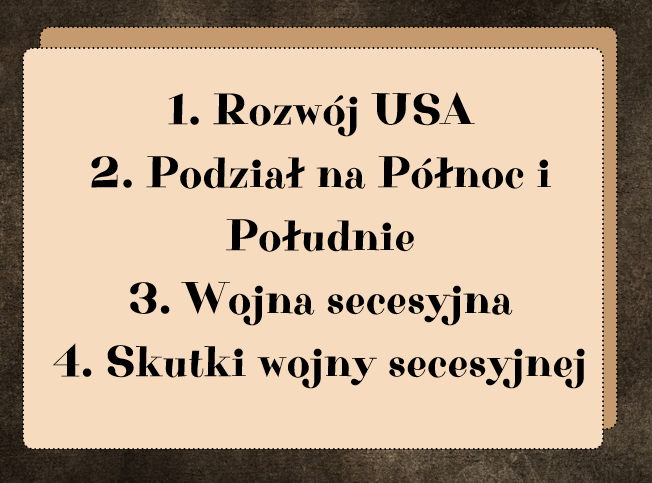 Stany Zjednoczone w XIX wieku - prezentacja + karta pracy