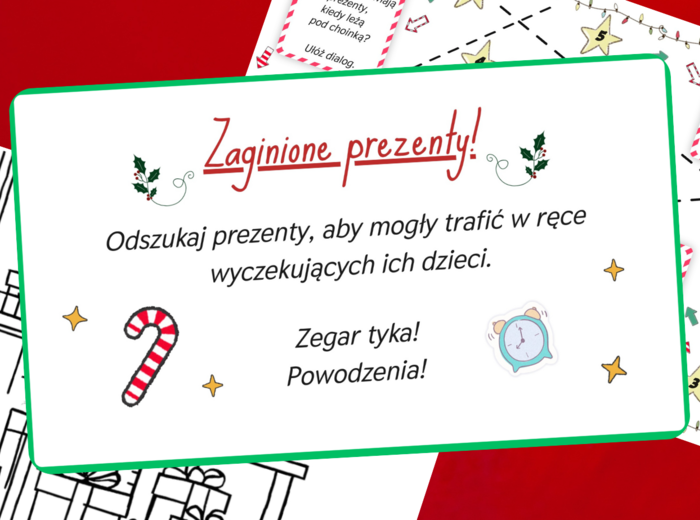Mikołajki - gra "Zaginione prezenty"