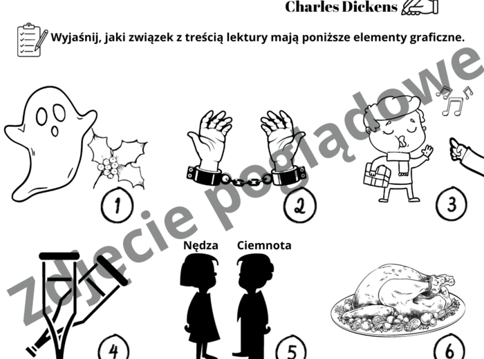 Ikonki – Opowieść wigilijna, zadanie egzaminacyjne – egzamin ósmoklasisty