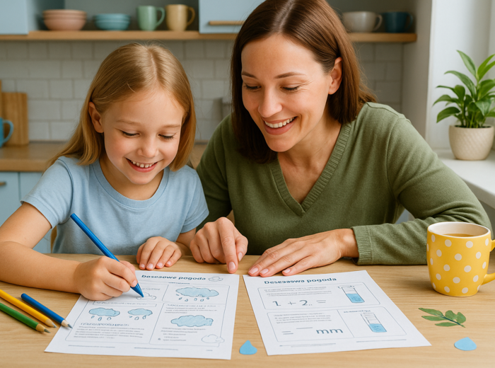 Karty pracy „Deszczowa pogoda”