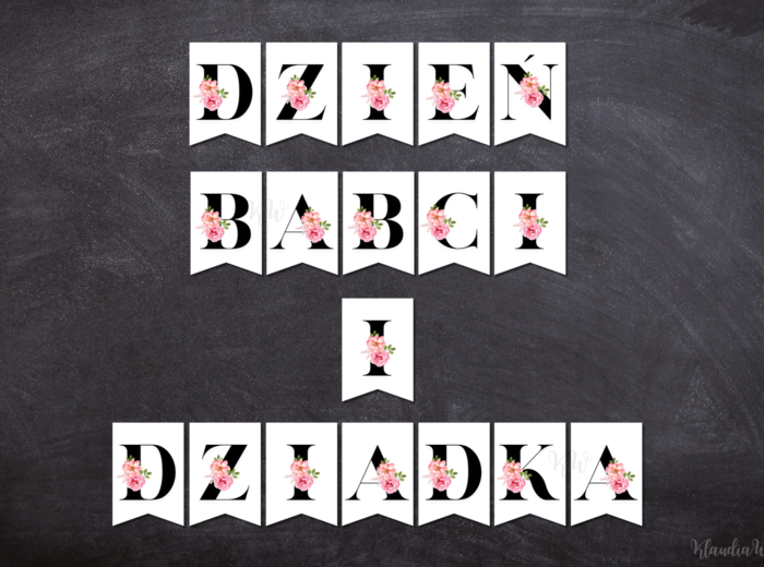 Dzień Babci i Dziadka - girlanda (PDF)