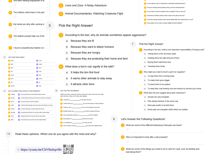English Class A2+ – Unit 3 – karta pracy