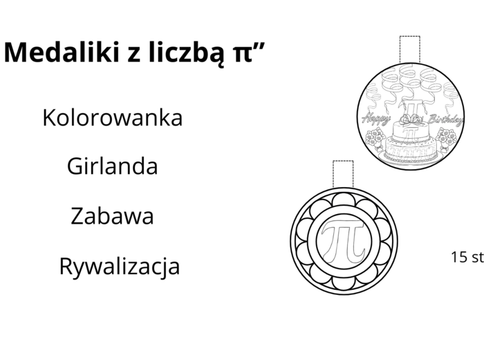 Medaliki z liczbą π – kreatywna zabawa na Dzień Liczby Pi