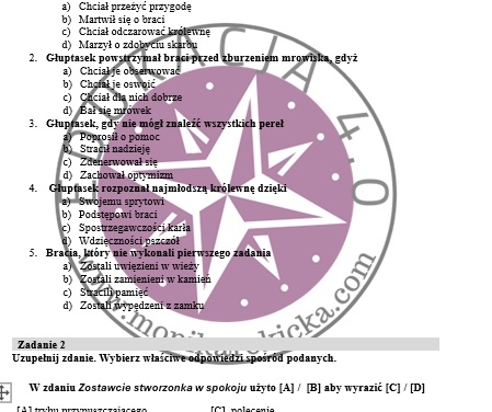 Karta pracy do baśni "Królowa pszczół" - Bracia Grimm