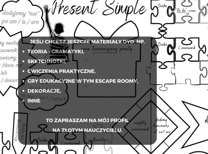 Sketchnotka gram. Present Simple