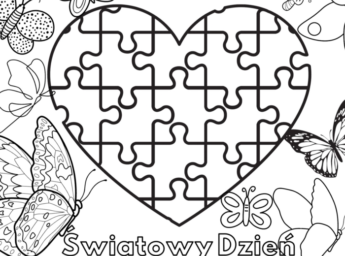 Światowy Dzień Autyzmu, scenariusz, prezentacja, kolorowanka