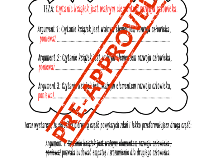 ROZPRAWKA - wprowadzenie i ćwiczenia