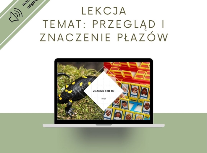 Przegląd i znaczenie płazów - gra zgadnij kto to Z ODGŁOSAMI