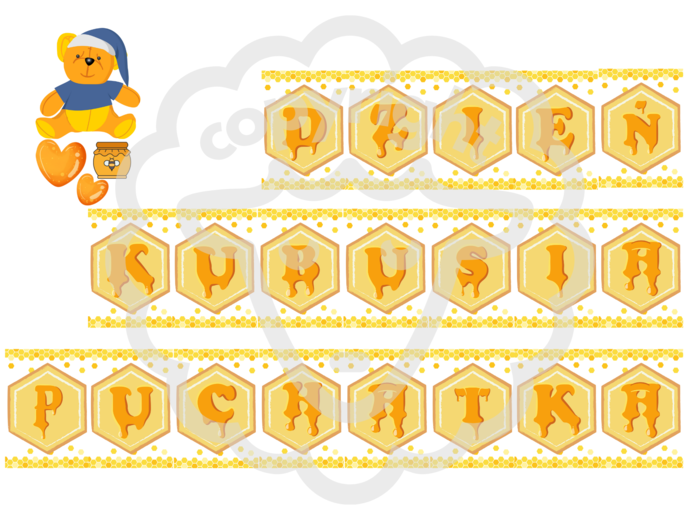 Girlanda pt: DZIEŃ KUBUSIA PUCHATKA