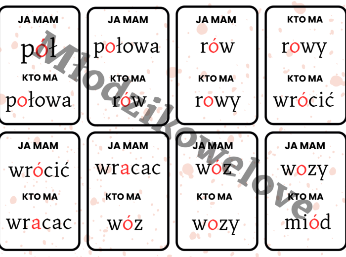 Ortograficzne "Ja mam kto ma?"