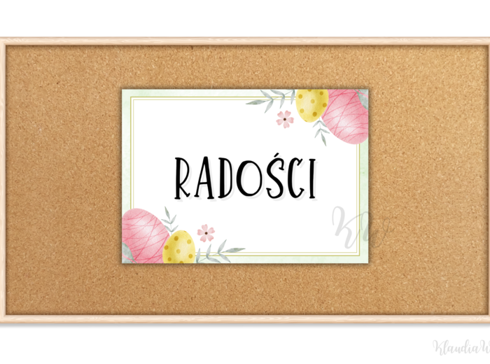 Wielkanocne życzenia - gazetka (wersja 2)