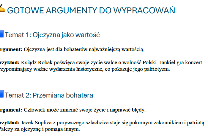 Notatka "Pan Tadeusz" Adama Mickiewicza