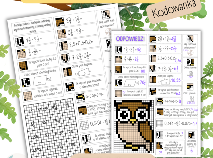 PRZYPOMNIENIE MATERIAŁU – kodowanka/bloksy - 20 ZADAŃ - klasa 5/ klasa 6/ klasa7 / klasa8