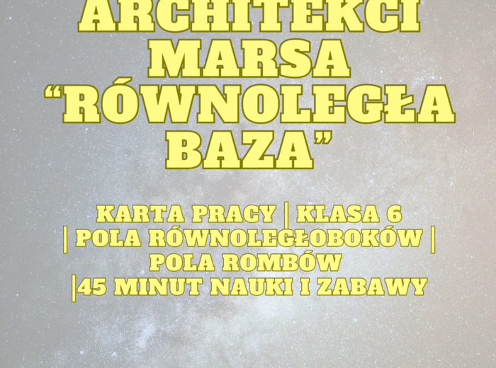 Pola równoległoboków i rombów - projekt