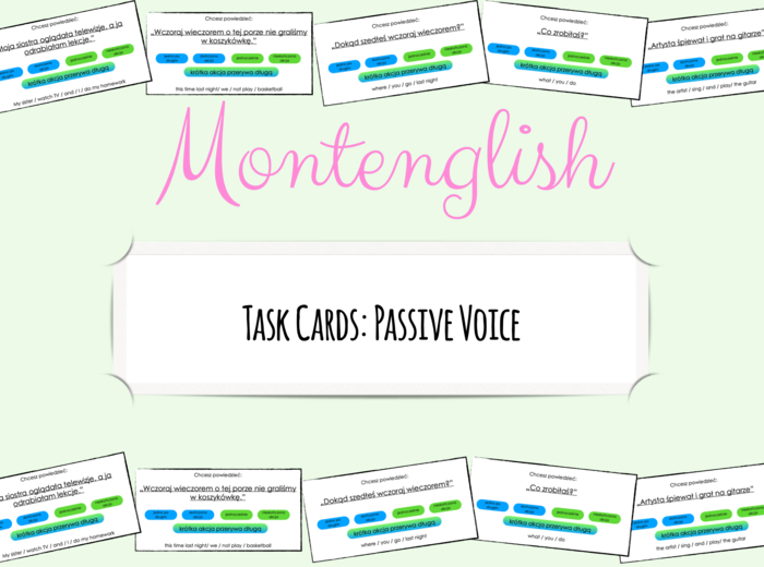 Karty Passive Voice: tłumaczenia