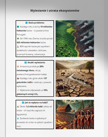 Jak zmienia się nasza planeta? Skutki działalności człowieka