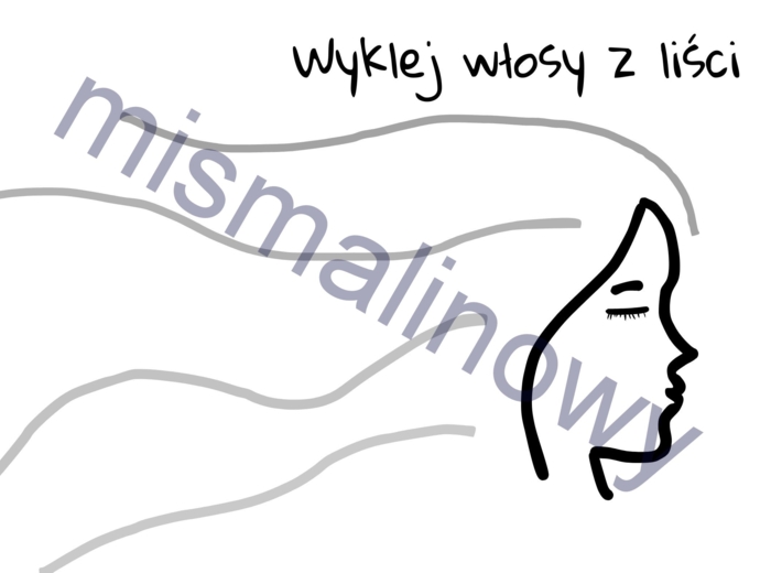 Zaprojektuj włosy z liści, pani jesień