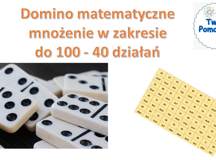 Domino matematyczne - mnożenie w zakresie do 100