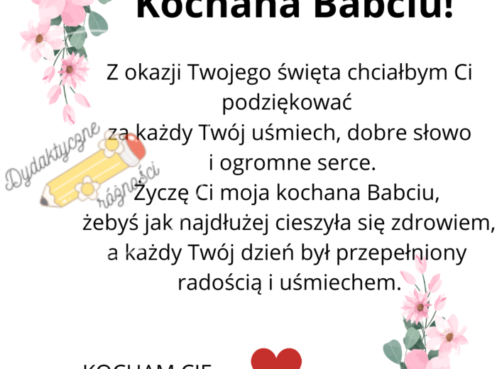 Dzień Babci i Dziadka
