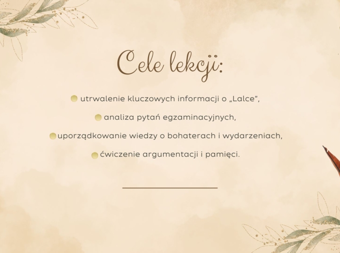 Lalka – prezentacja multimedialna Powtórka + pytania z CKE