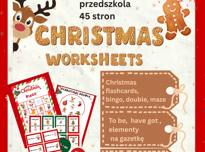 CHRISTMAS PACK🎄 - materiały na lekcję świąteczną w klasach 1-3 i przedszkolu