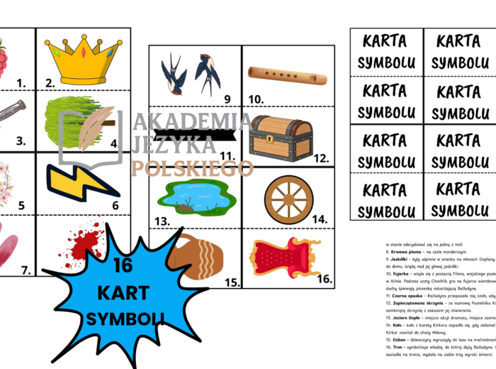 "Balladyna" gra dydaktyczna - rywalizacja