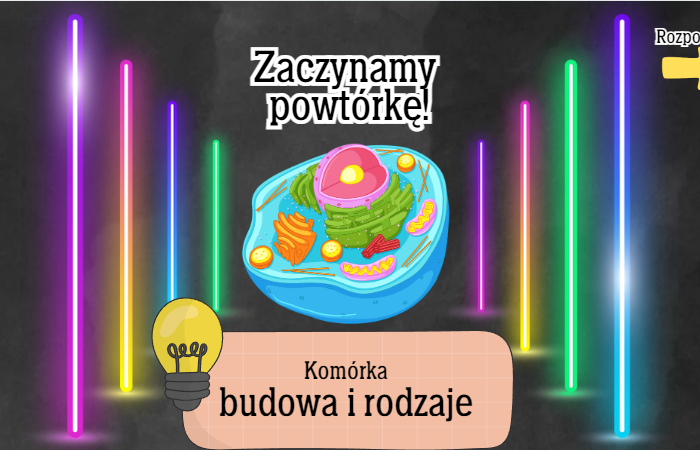 Komórka - budowa i rodzaje komórek – ćwiczenia online na monitor interaktywny Biologia / Interaktywna lekcja biologii - klasa 5