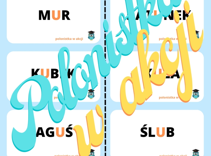 Domino ortograficzne z ,,U"