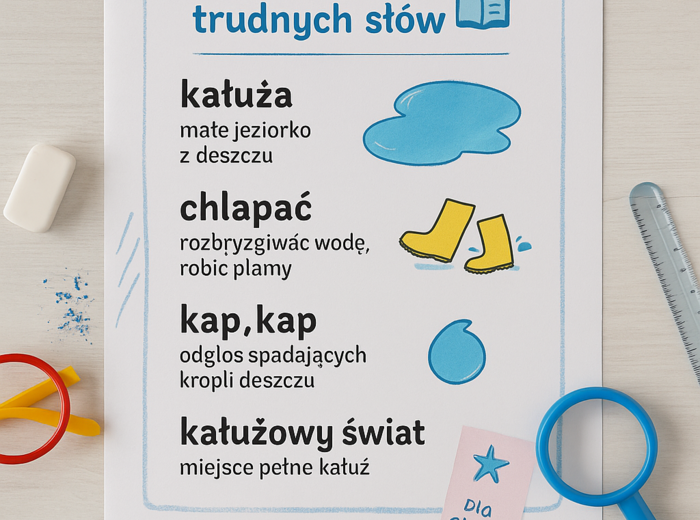 Książka tematyczna „Deszczowe przygody”