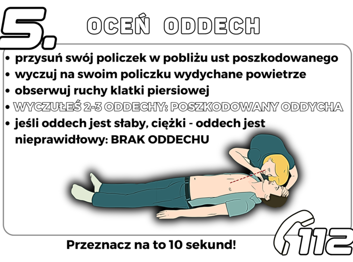 PIERWSZA POMOC + test wiedzy wersja Czarno/Biała