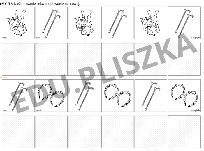 Sekwencje i rymy z głoskami syczącymi (c, s)