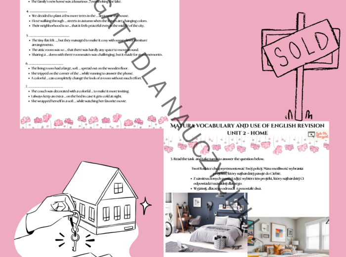 Matura - Unit 2 - dom - słownictwo + use of english + matura ustna