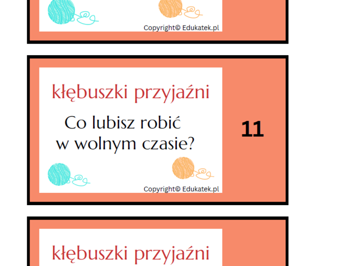 Kłębuszki przyjaźni – gra integracyjna