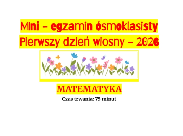 MINI E8 - edycja PIERWSZY DZIEŃ WIOSNY!