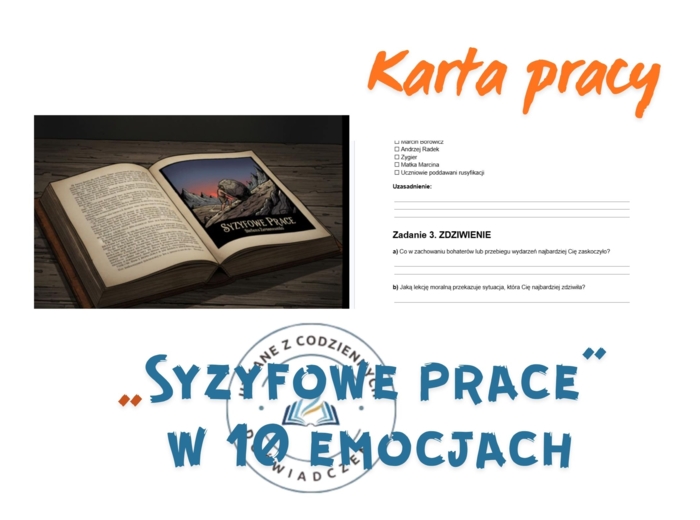 „Syzyfowe prace” w 10 emocjach- karta pracy