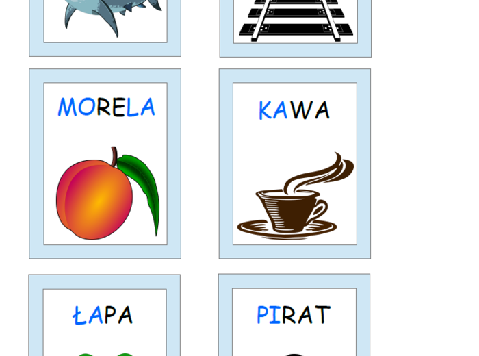 Sylabowe memory - nauka czytania